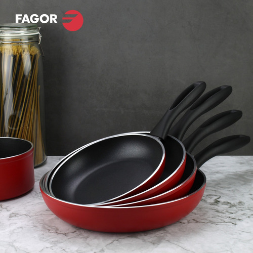 Fagor Maxima Sartenes 20 + 26 Cm Aluminio Rojo