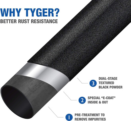 Par De Estribos Tyger Star Armor Acero Inox 225cm Ford F150