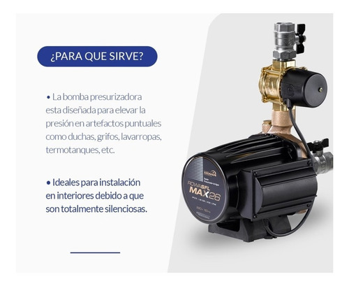 Bomba Presurizadora Rowa Max Sfl 26 6 Consumos Tanq Elevado