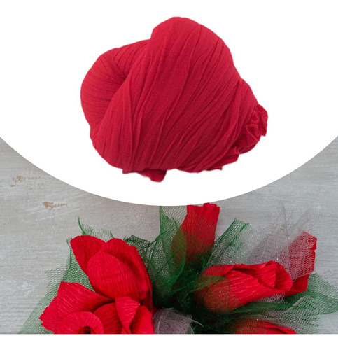 10pcs Meias De Nylon Flores Material Material De Vermelho