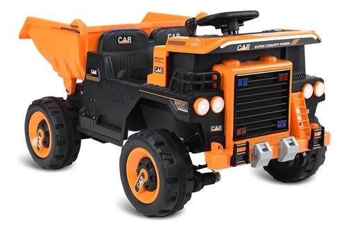 Caminhão Basculante Laranja Com Controle Remoto 12v