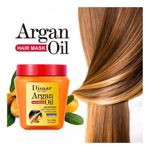 Mascarilla Para El Cuidado Del Cabello Argán Repara Nutre