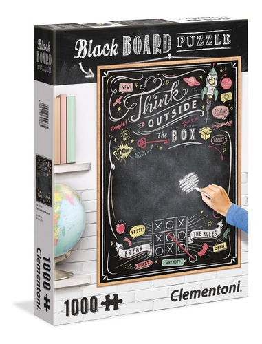 Puzzle Rompecabezas Black Board - Think Outside The Box