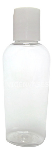 500pzs Envase Plastico Pet 60ml Oval Con Tapa Disktop 