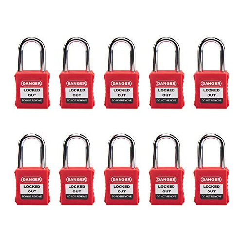 Holulo Lockout Tagout Locks, Candado De Seguridad, 10 Pcs Re
