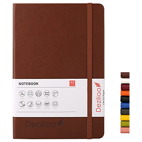 Deziliao Hardcover Notebook Journal 160 Pages, Lined Journal