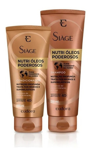Eudora Siage Nutri Oleos Poderosos Shampoo + Condicionador