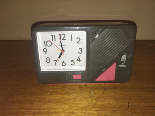 Antigo Anos 80 Raro Do Japão Rádio Relógio Alarme Gravador (Usado)
