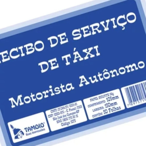 Recibo de taxi de 50 hojas, bloque de taxistas autónomos
