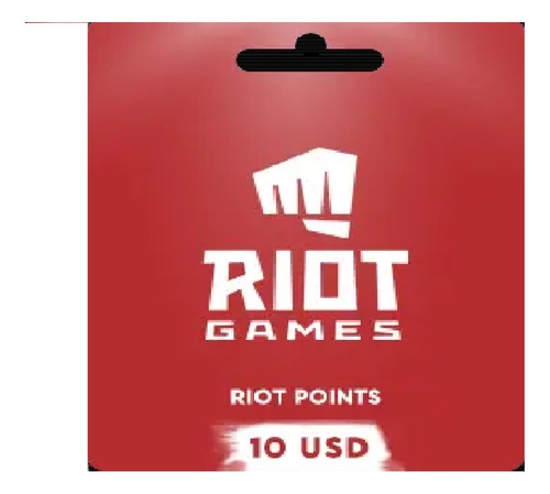 Tarjeta De Regalo League Of Legends - 10 Usd Cta Argentina 