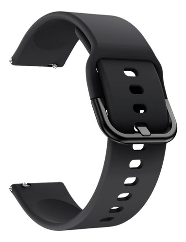 Pulseira De Silicone Compatível Com Polar Vantage M3 Cor Preto Largura Da Pulseira 22 Mm
