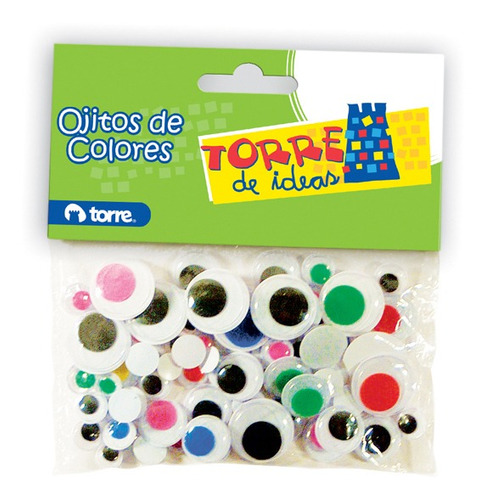 Ojitos Surtidos Tamaño Y Colores Torre 76 Unidades