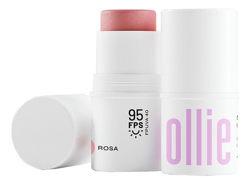 Stick 3 Em 1 Batom Blush Sombra Ollie Rosa Fps95 4,5g