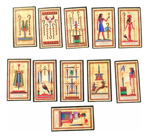 El Tarot Egipcio Español 78 Cartas + Instructivo