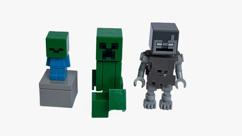 Lego Stray 21142, Creeper 21118 Y Bebé Zombi 21141 Minecraft