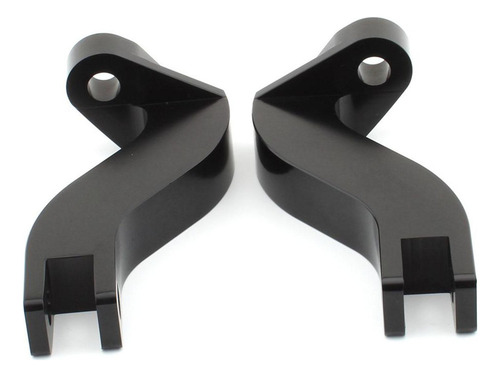 2 Uds Soporte De Clavijas De Pie De De Motocicleta, Negro