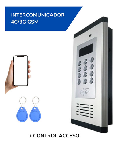 Intercomunicador 4g Gsm Control De Acceso Rfid Multibanda