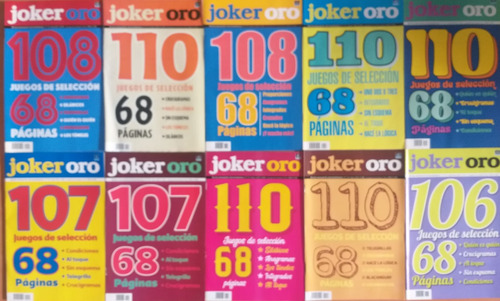 10 Revistas Joker Oro Juegos De Seleccion Joker