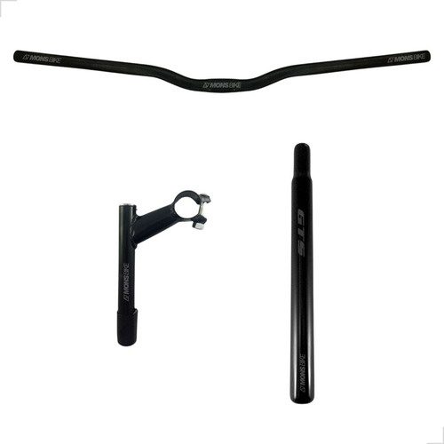 Guidão Bike Mtb + Mesa Avanço Standard 21,1mm + Canote Selim
