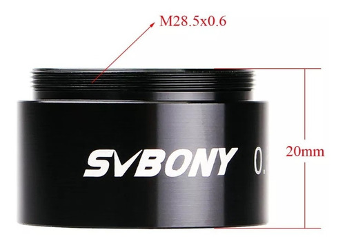 Imagem 3 de 3 de Redutor Focal 0.5x Para Telescópio Svbony