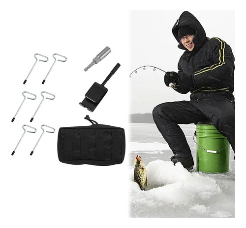 Adaptador De Taladro De 6 Pequeñas Púas De Hielo Con Manga