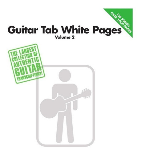 Guitar Tab White Pages Volume 2., De Álbum., Vol. Volume 2. Editorial Hal Leonard, Tapa Blanda En Inglés, 1989