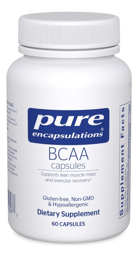 Bcaa Pure Encapsulations 60 Cápsulas