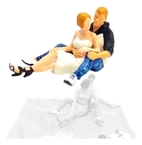 Figuras De Pareja De Resina 1/64, Adorno De Estilo B