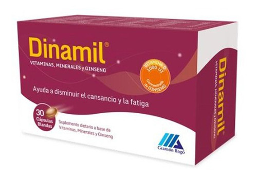 Dinamil® X 30 Cápsulas - Vitaminas + Minerales + Ginseng