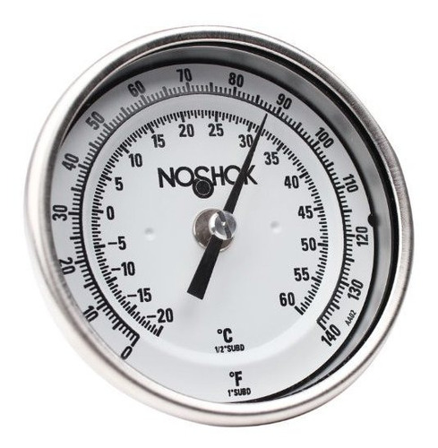 Noshok 100 Series 304 Stainless Steel Dual Scale Bi Metal Th