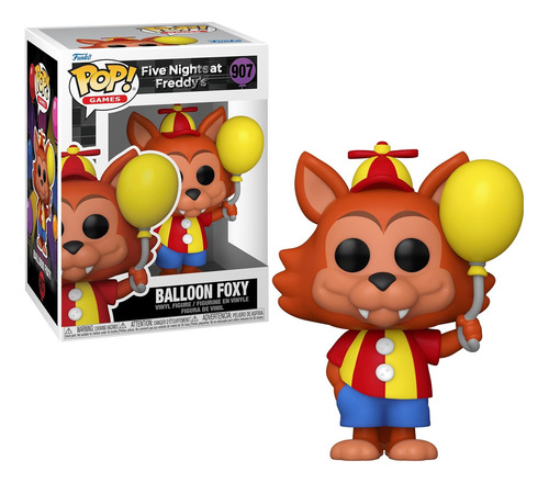 Five Nights At Freddy Boneco Funko Pop Balloon Foxy 907 Fnaf