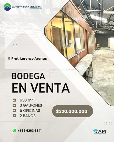 Terreno Con Galpón, Bodegas Y Oficinas, Loreno Arenas