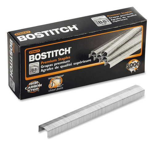 Staples Bostitch B8 Powercrown Premium 1/4, Paquete De 5000
