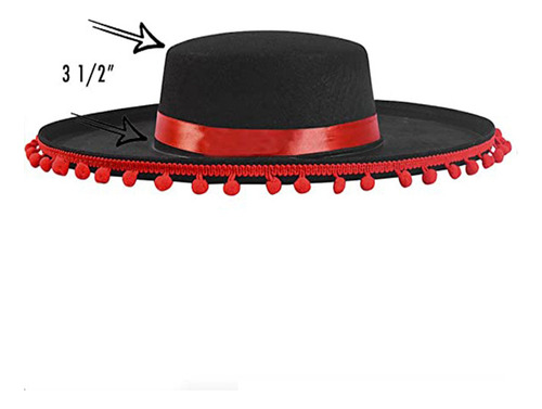 Sombrero Español Tradicional De Disfraz Para Fiestas 2024