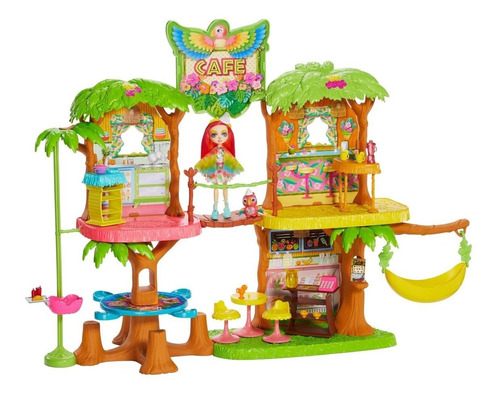 Enchantimals Set Café Tropical Cafetería Jungla Con Muñeca