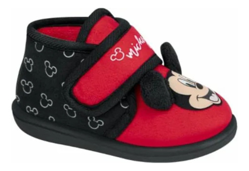 Pantufla Para Bebe Mickey Mouse Color Rojo /ngo  Bbmo