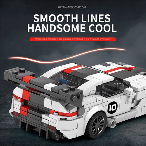 A Bloques De Construcción City Racing Car, Modelo Champion