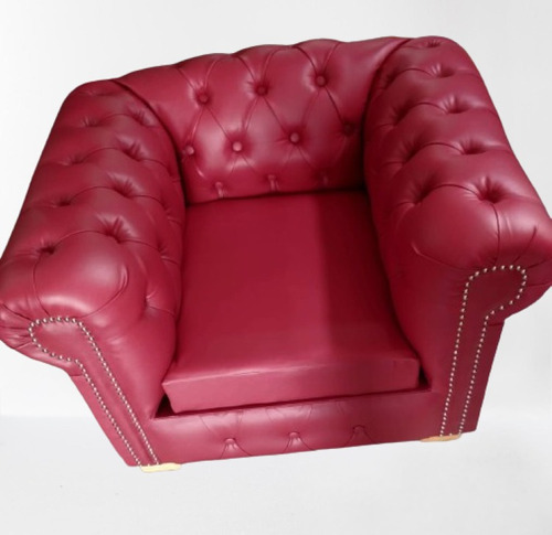 Sillon Chesterfield Individual Premium Talampaya Bordó X2