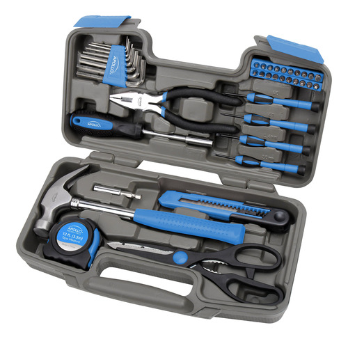 Set Juego De Herramientas Apollo 39 Piezas Dt9706 - Azul