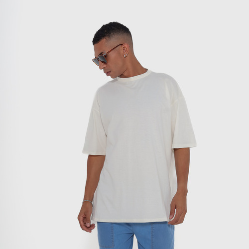 Kit 5 Camisetas Oversized Masculina 100% Algodão Gola Grossa