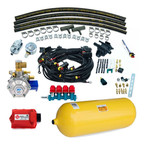 Kit Gnv 5 Geração Completo Tomasetto Cilindro Tamanho 60 L