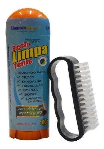 Bastão Limpa Tira Manchas Tenis Sapatos + Brinde Escova