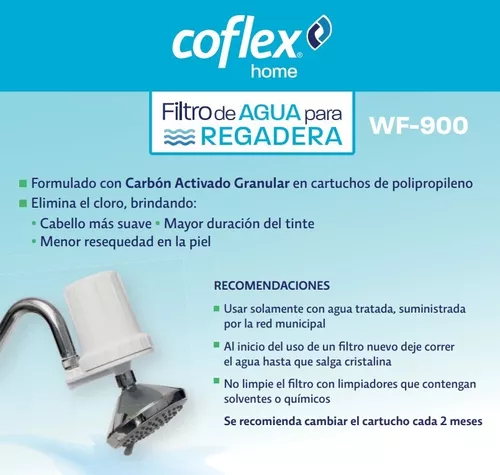 Lectura cuidadosa despierta Barón Filtro De Agua Para Regadera 1/2 Coflex Wf-900 | FERRENOVA.MX