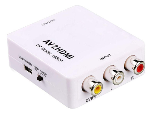 Adaptador Conversor Treqa Rca A Hdmi Hdv 554 Con Audio Dimm