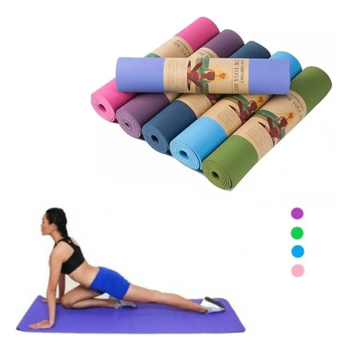 Yoga Mat Ecofriendly 6mm Colchoneta Yoga Mat 6mm  