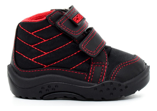 Zapatilla Botita Para Bebe Niño Velcro Plumita's 814