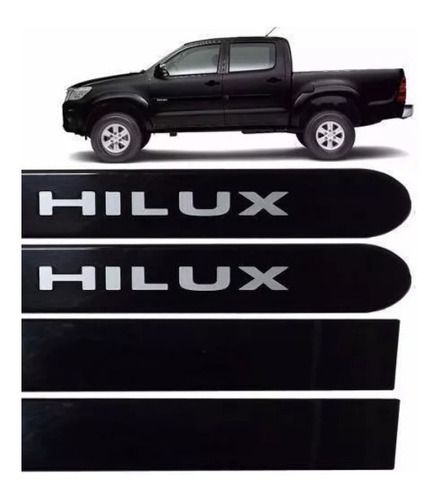 Friso Lateral Toyota Hilux 2009 2010 2011 2012 Preto Atitude