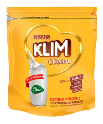 Nestle Leche Polvo Klim 2.4 Kg - g a $59