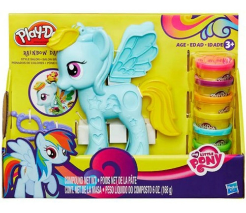 Play-doh Pony Rainbow Dash Peinados De Colores B0011 Hasbro