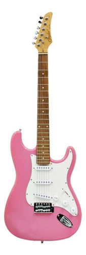 Guitarra elétrica Condor RX-10 stratocaster de  tília pink com diapasão de pau-rosa